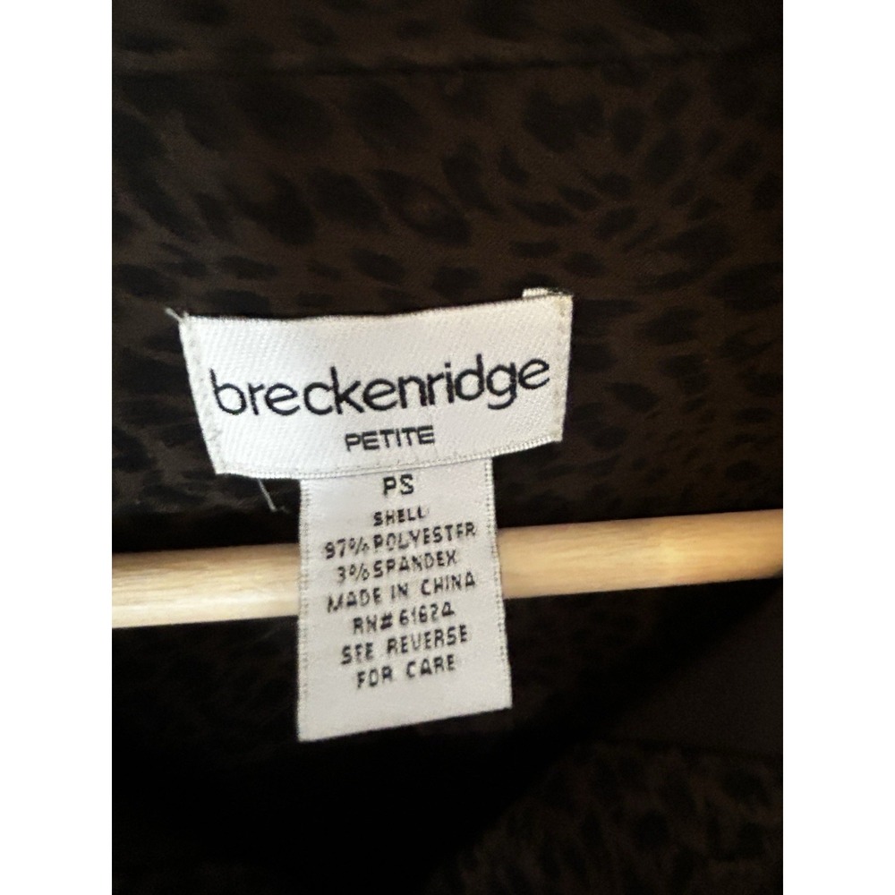 Breckenridge Cheetah Print Jacket Size Petite Small - Picture 4 of 7